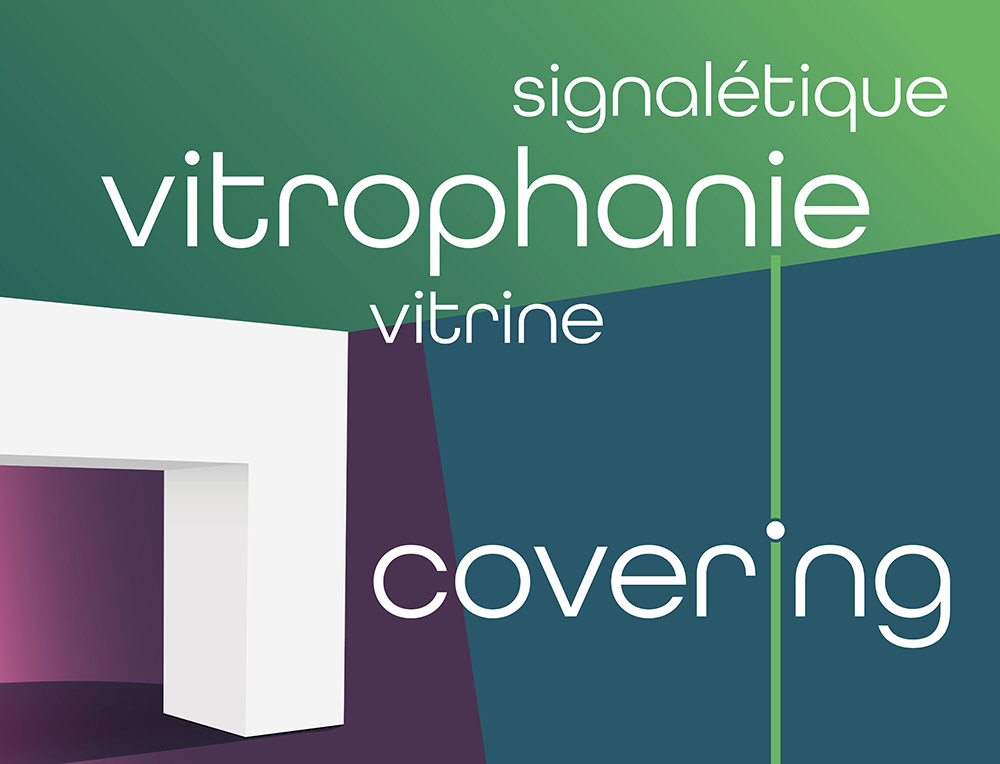 Vitrophanie, Covering